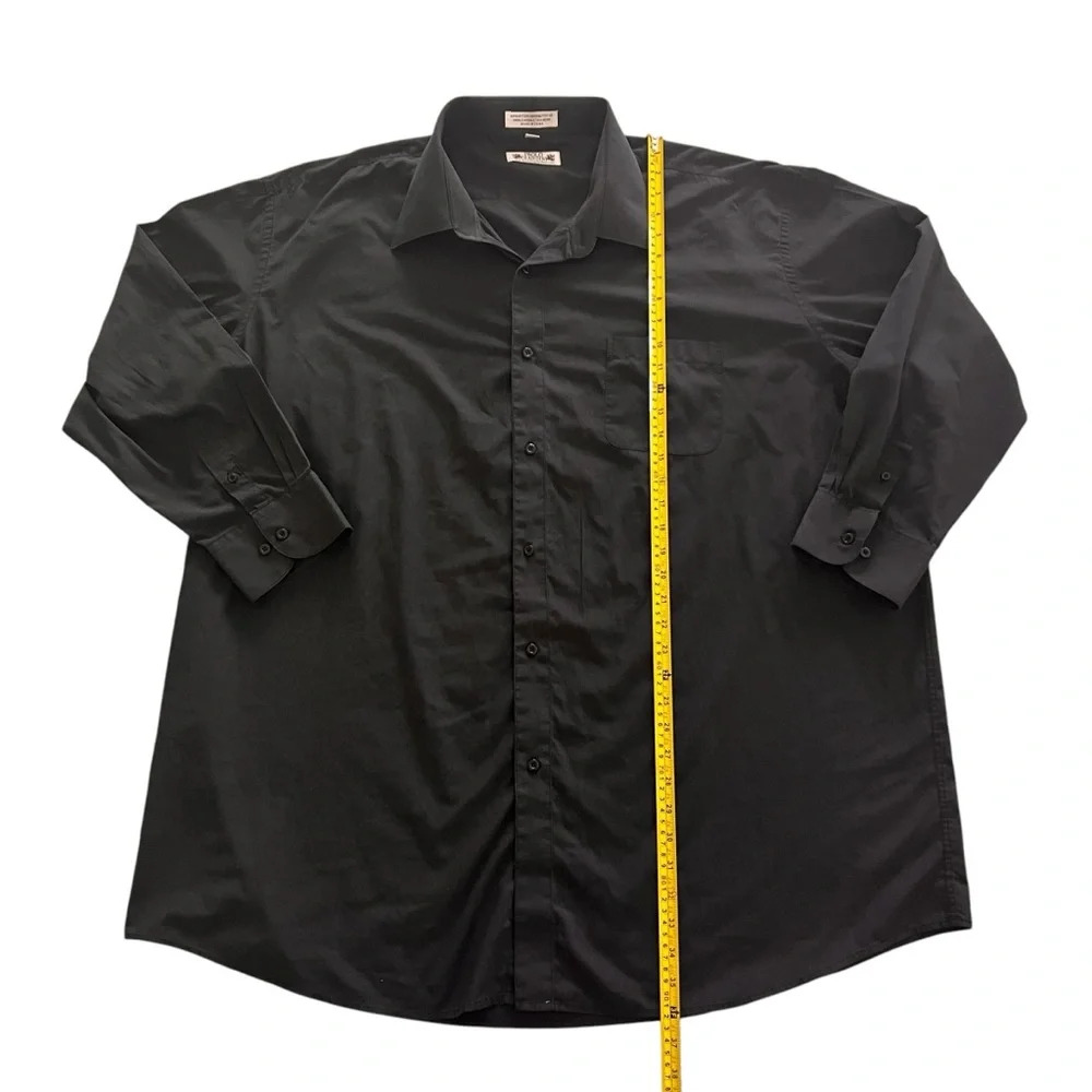 Paolo Giardini Black Cotton Button Down long Sleeve - Picture 5 of 7
